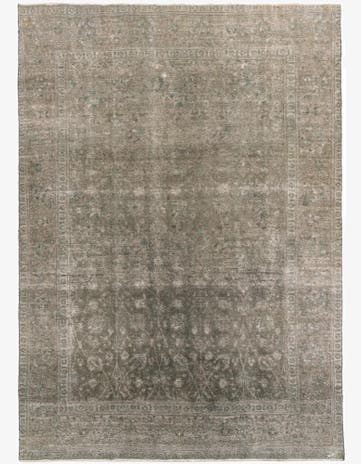 9' 1 x 13' Hand Knotted Ultra Vintage Persian Wool Rug