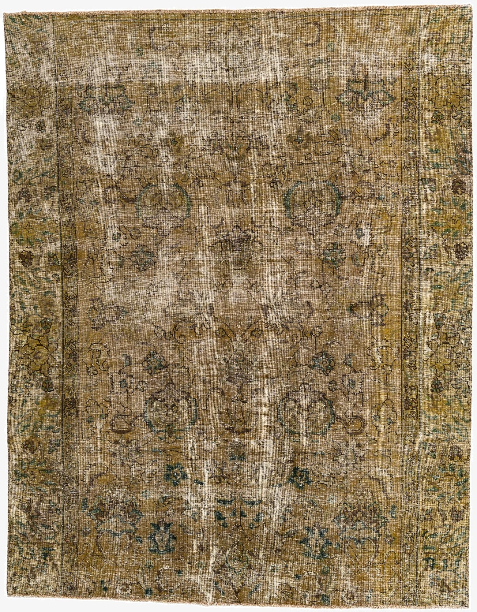 Primary image 6' 7 x 8' 3  Hand Knotted Ultra Vintage Persian Wool Rug