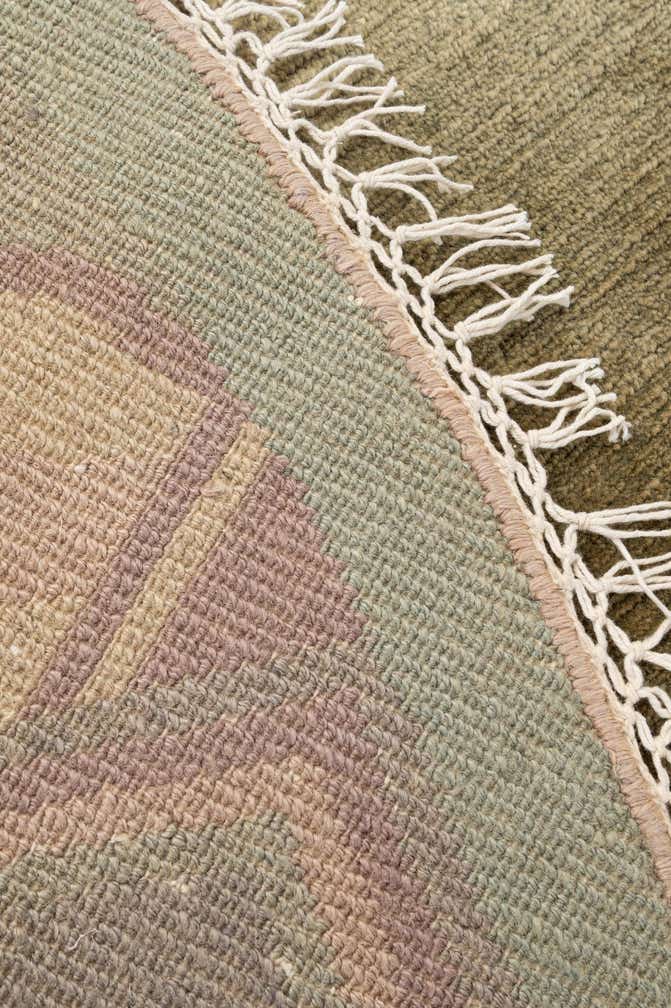 7' 2 x 7' 3 Hand Knotted Nepal Wool Round Rug