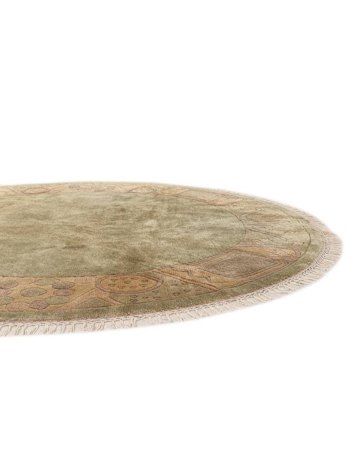 Detail image of 7' 2 x 7' 3  Hand Knotted Nepal Wool Round Rug