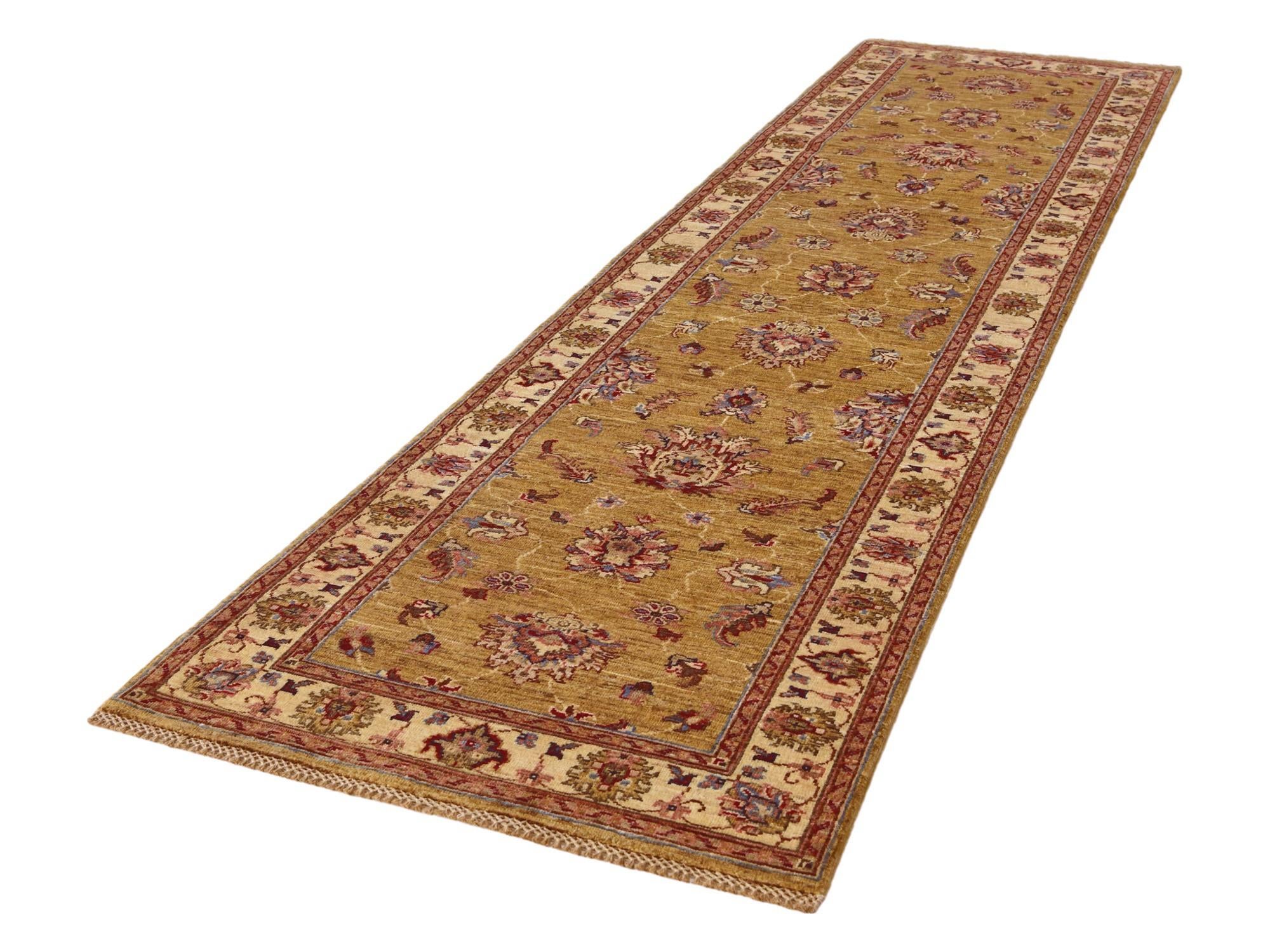 2' 7 x 10' 3 Hand Knotted Ariana Ziegler Runner Rug