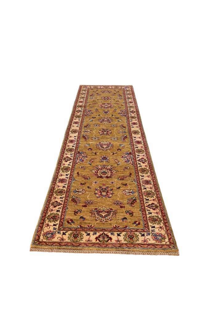 2' 7 x 10' 3 Hand Knotted Ariana Ziegler Runner Rug