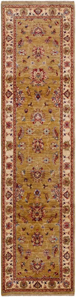 Detail image of 2' 7 x 10' 3 Hand Knotted Ariana Ziegler Runner Rug