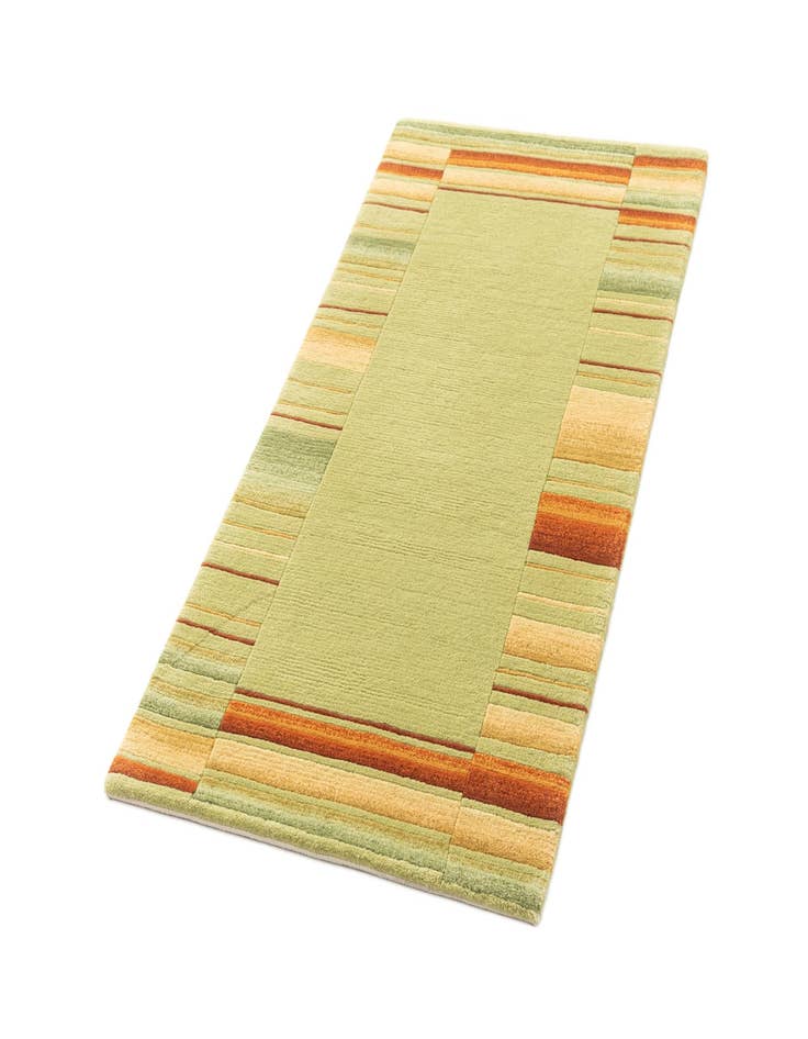 Detail image of 2' 4 x 4' 7  Hand Knotted Gabbeh Wool Runner Rug