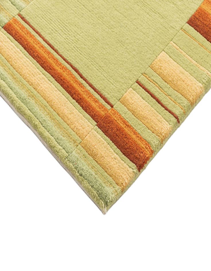 Detail image of 2' 4 x 4' 7 Hand Knotted Gabbeh Wool Runner Rug