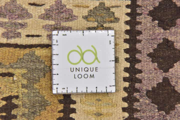 3' 7 x 10' 6 Hand Woven Kilim Fars Wool Runner Rug