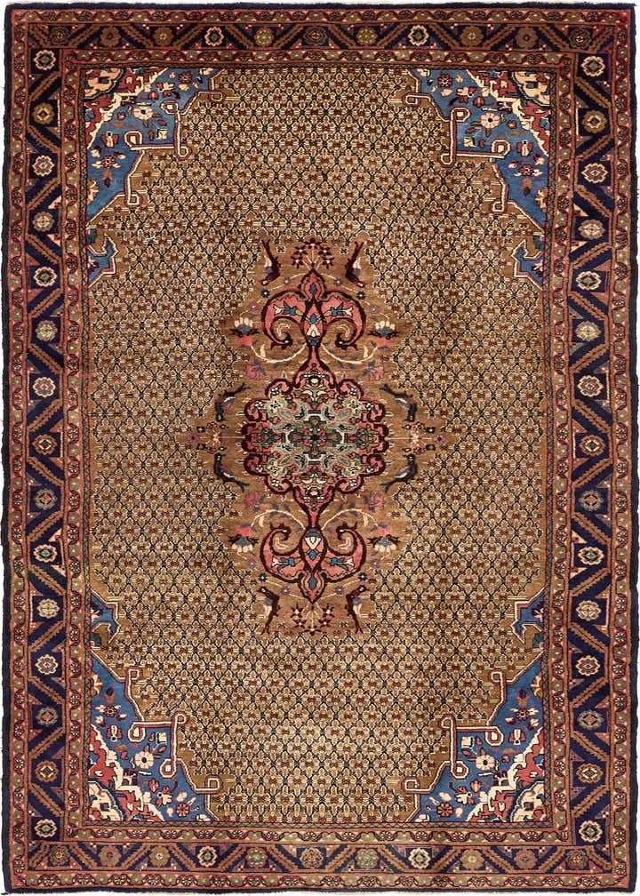5' 2 x 11' 6 Hand Knotted Koliaei Persian Wool Runner Rug