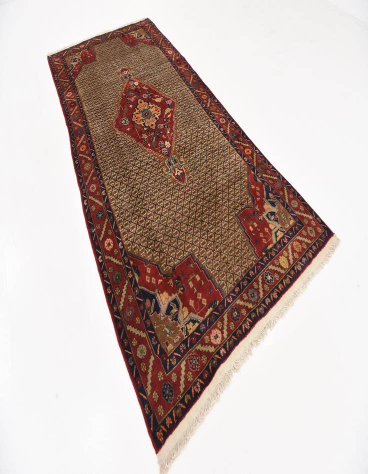 Detail image of 4' 9 x 9' 10 Hand Knotted Koliaei Persian Wool Runner Rug