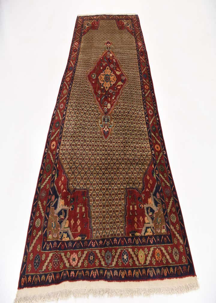 4' 9 x 9' 10 Hand Knotted Koliaei Persian Wool Runner Rug