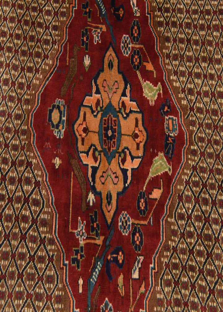 4' 9 x 9' 10 Hand Knotted Koliaei Persian Wool Runner Rug