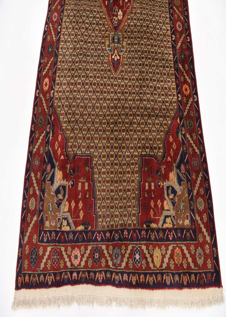 4' 9 x 9' 10 Hand Knotted Koliaei Persian Wool Runner Rug