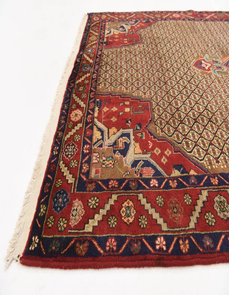 Detail image of 4' 9 x 9' 10 Hand Knotted Koliaei Persian Wool Runner Rug