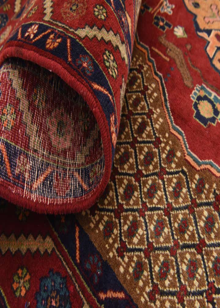 4' 9 x 9' 10 Hand Knotted Koliaei Persian Wool Runner Rug