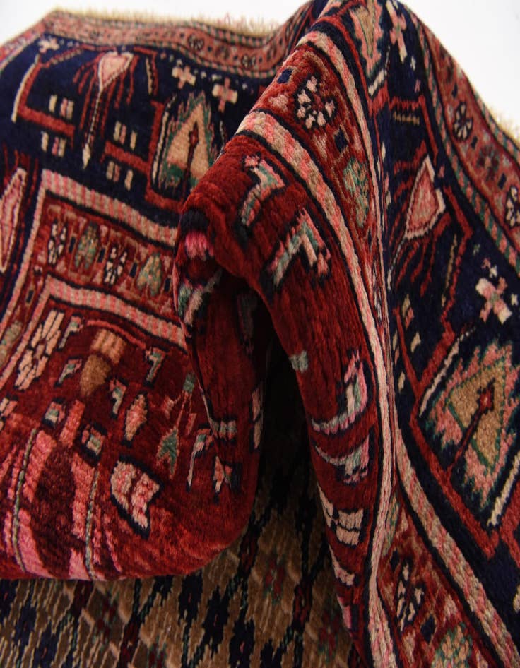 Detail image of 5' x 9' 9  Hand Knotted Koliaei Persian Wool Runner Rug