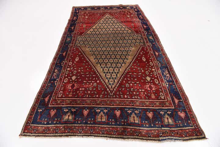5' x 9' 9 Hand Knotted Koliaei Persian Wool Runner Rug