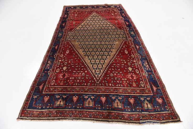 Detail image of 5' x 9' 9 Hand Knotted Koliaei Persian Wool Runner Rug