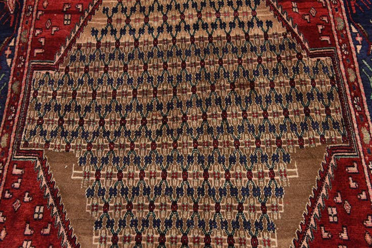 Detail image of 5' x 9' 9 Hand Knotted Koliaei Persian Wool Runner Rug