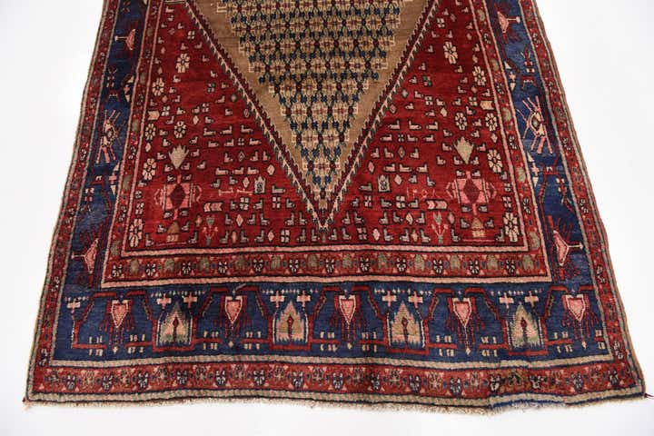 5' x 9' 9 Hand Knotted Koliaei Persian Wool Runner Rug