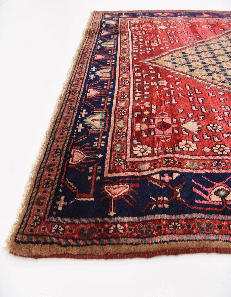 Detail image of 5' x 9' 9  Hand Knotted Koliaei Persian Wool Runner Rug