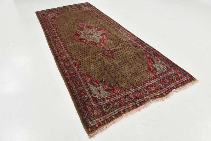 5' x 11' Hand Knotted Koliaei Persian Wool Runner Rug