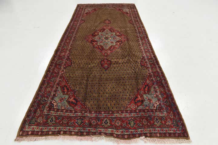 5' x 11' Hand Knotted Koliaei Persian Wool Runner Rug