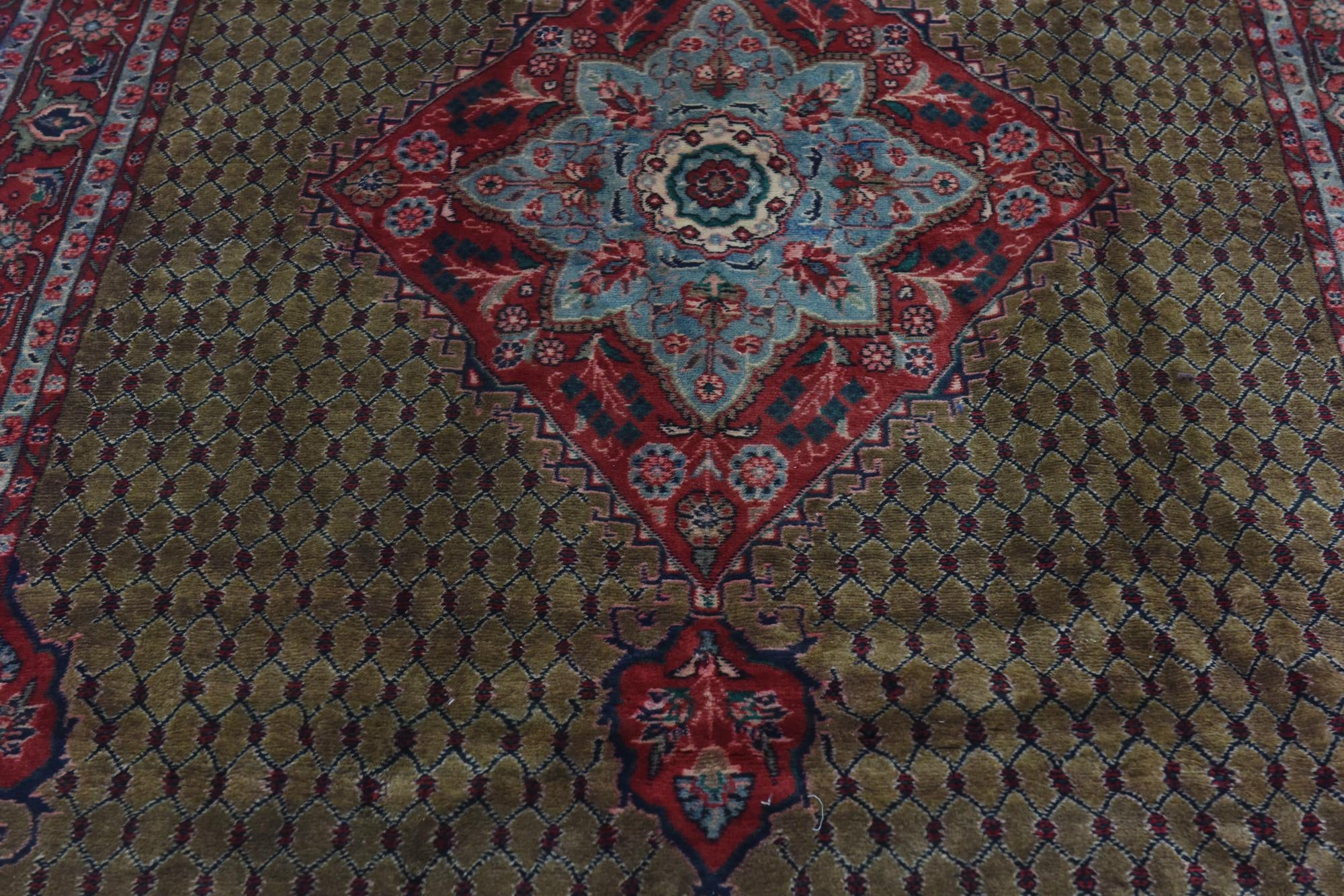 5' x 11' Hand Knotted Koliaei Persian Wool Runner Rug
