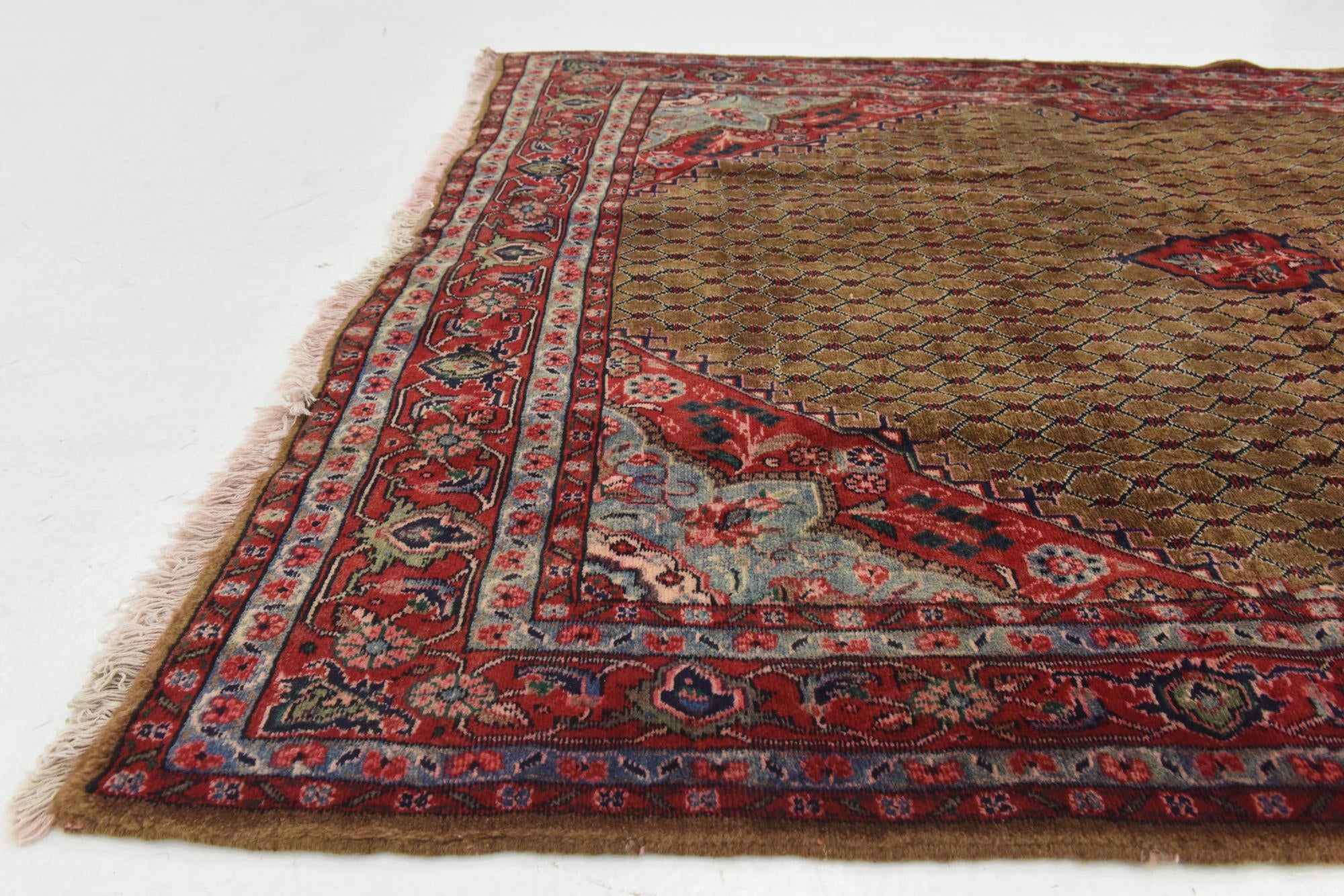 5' x 11' Hand Knotted Koliaei Persian Wool Runner Rug