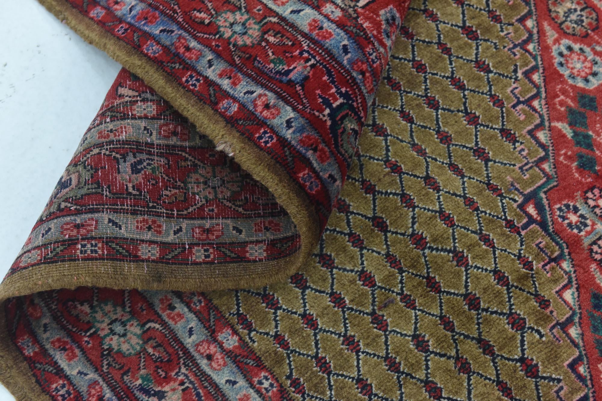 5' x 11' Hand Knotted Koliaei Persian Wool Runner Rug