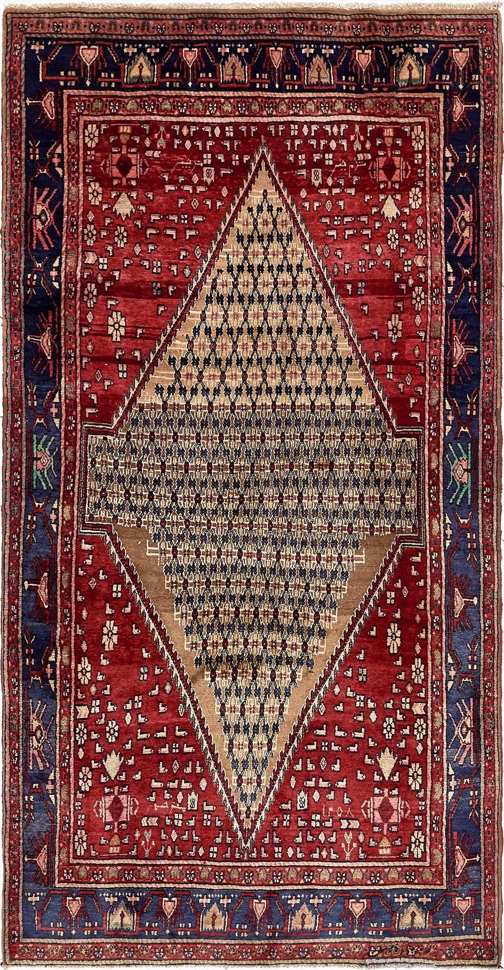 Primary image 5' x 9' 9  Hand Knotted Koliaei Persian Wool Runner Rug