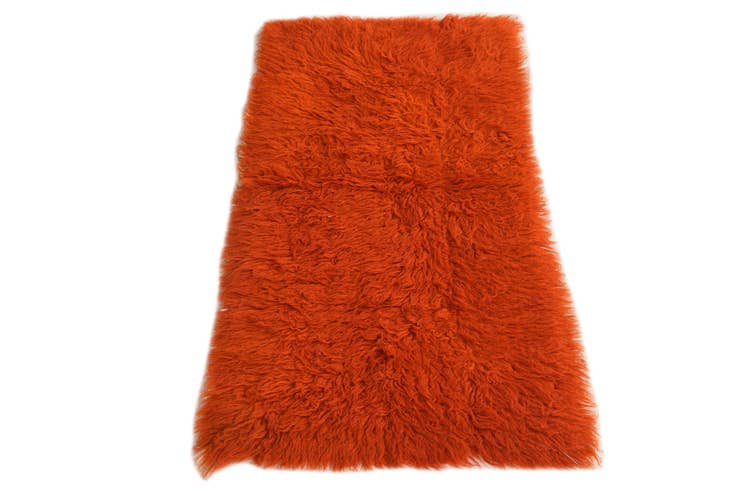 Detail image of 2' 3 x 4' 4 Hand Knotted Moroccan Wool Runner Rug