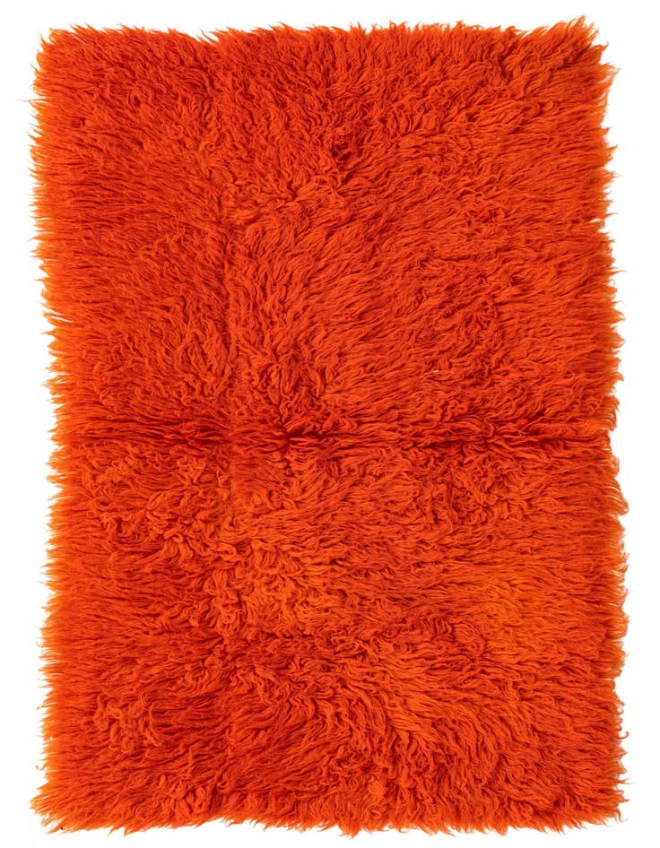 Detail image of 2' 3 x 4' 4 Hand Knotted Moroccan Wool Runner Rug