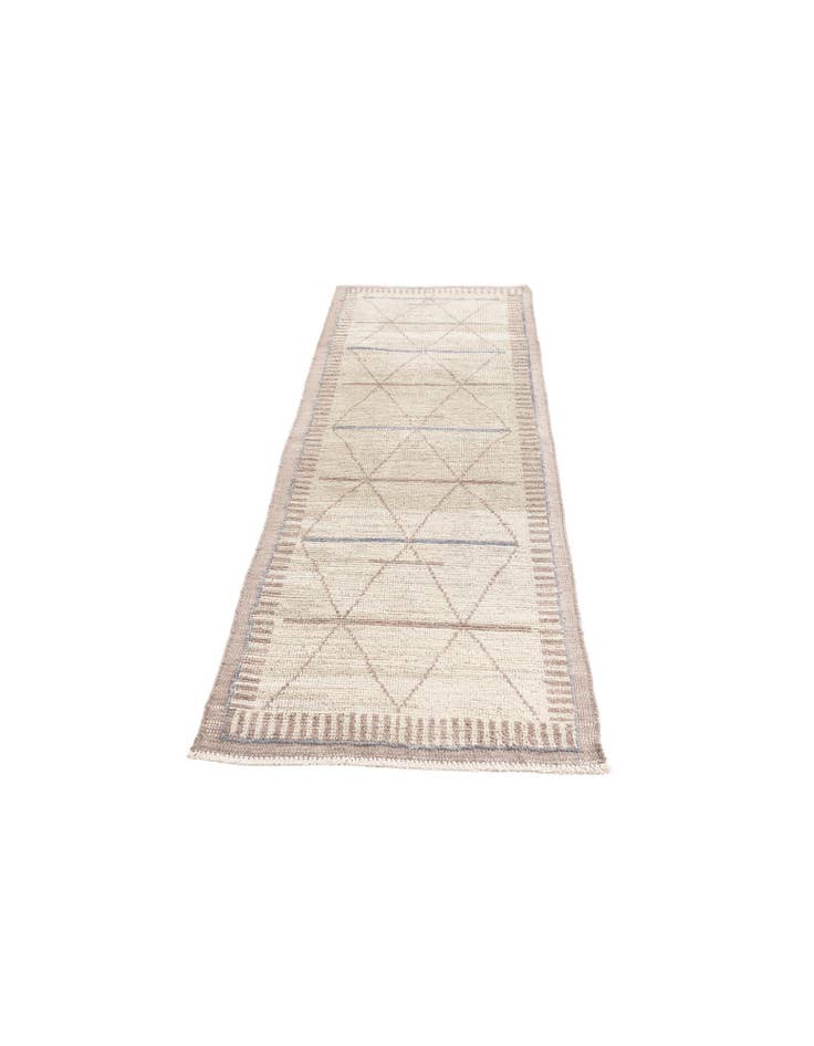Detail image of 3' x 7' 3 Hand Knotted Moroccan Wool Runner Rug