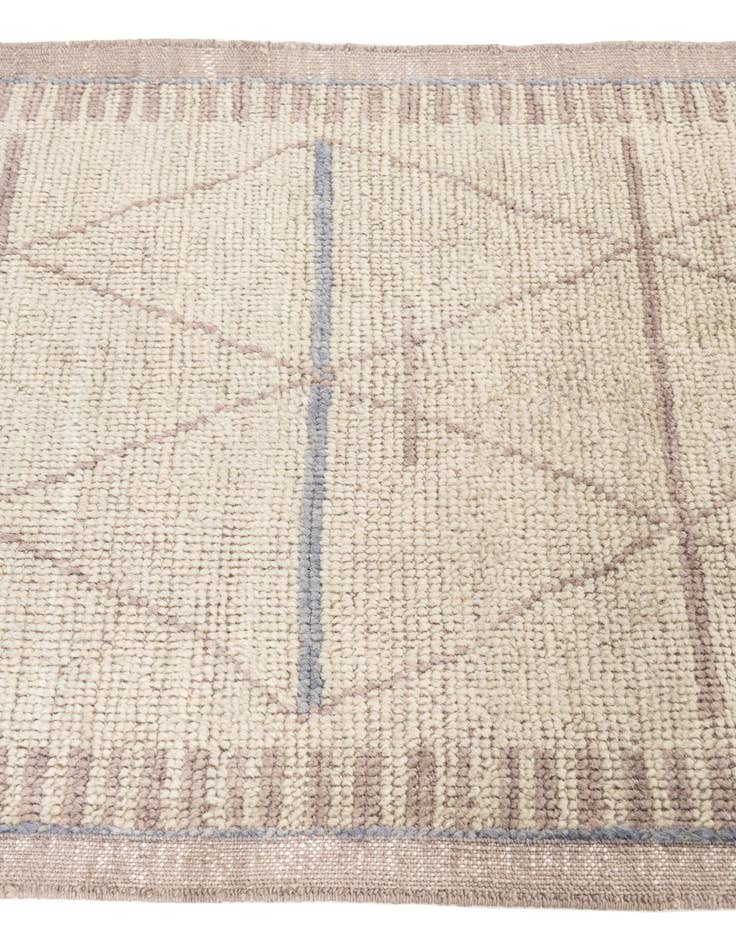 Detail image of 3' x 7' 3 Hand Knotted Moroccan Wool Runner Rug