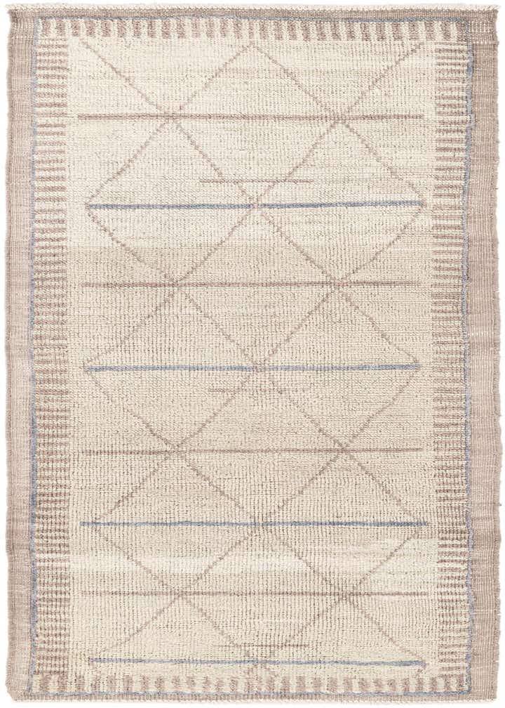 3' x 7' 3 Hand Knotted Moroccan Wool Runner Rug