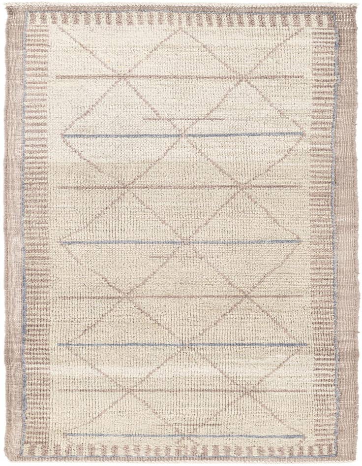 Detail image of 3' x 7' 3 Hand Knotted Moroccan Wool Runner Rug