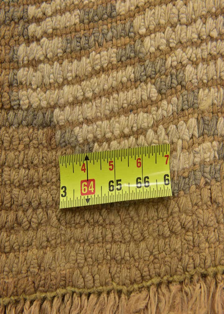 3' 10 x 11' 3 Hand Knotted Oushak Wool Runner Rug