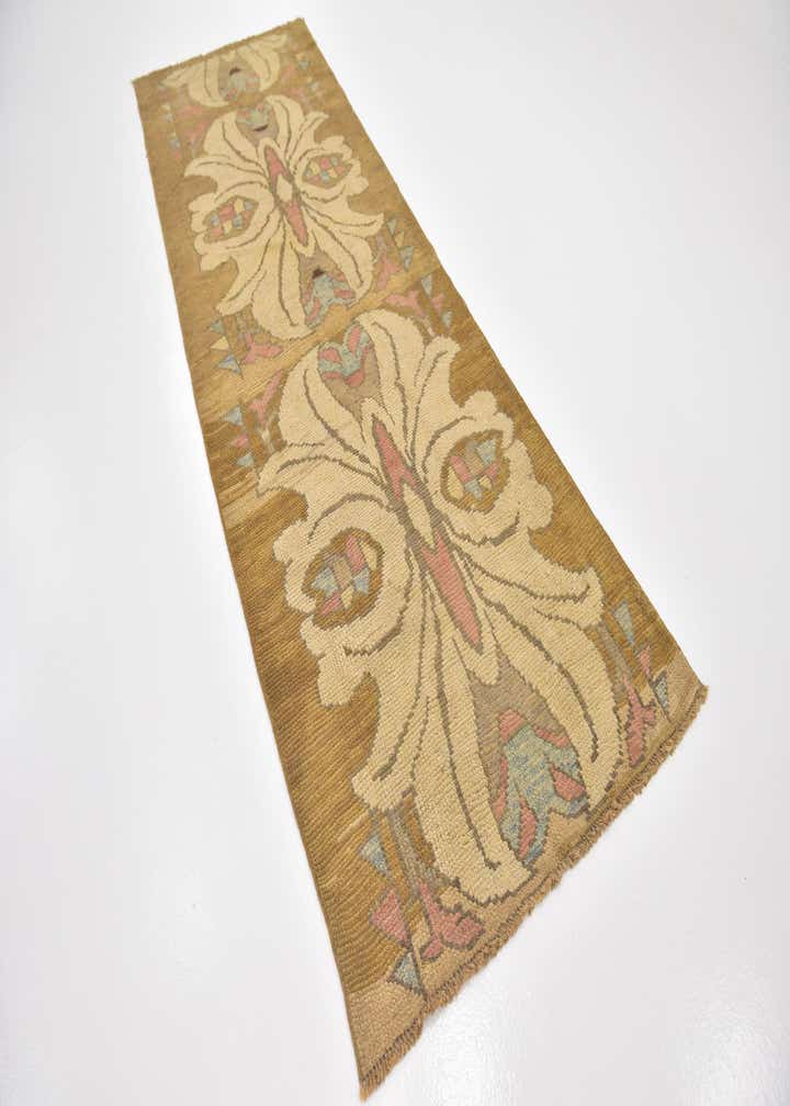 3' 10 x 11' 3 Hand Knotted Oushak Wool Runner Rug