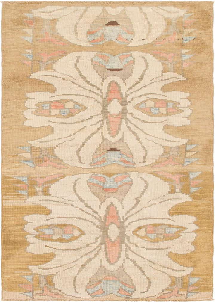 3' 10 x 11' 3 Hand Knotted Oushak Wool Runner Rug