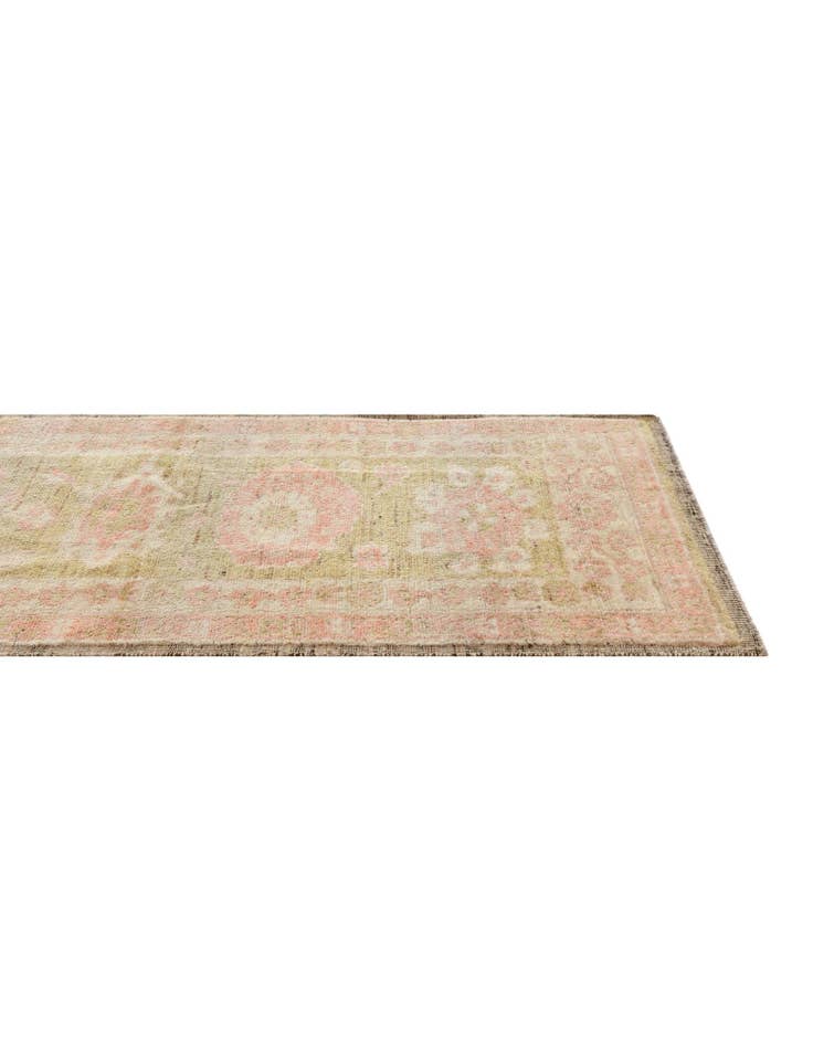 Detail image of 2' 9 x 10' 3 Hand Knotted Oushak Wool Runner Rug