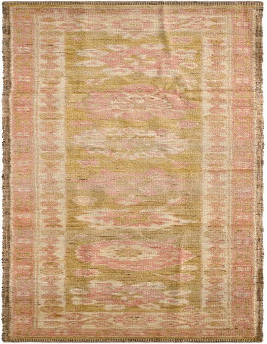 Detail image of 2' 9 x 10' 3 Hand Knotted Oushak Wool Runner Rug