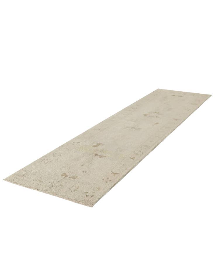 Detail image of 2' 7 x 10' 11  Hand Knotted Oushak Wool Runner Rug