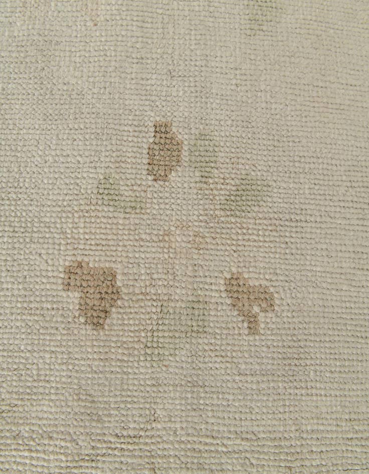 Detail image of 2' 7 x 10' 11 Hand Knotted Oushak Wool Runner Rug