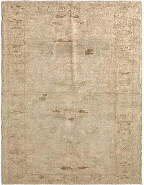 Detail image of 2' 7 x 10' 11 Hand Knotted Oushak Wool Runner Rug