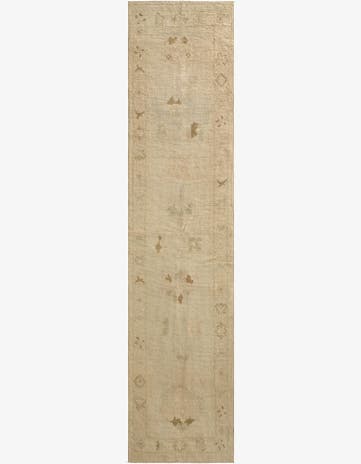 2' 7 x 10' 11 Hand Knotted Oushak Wool Runner Rug