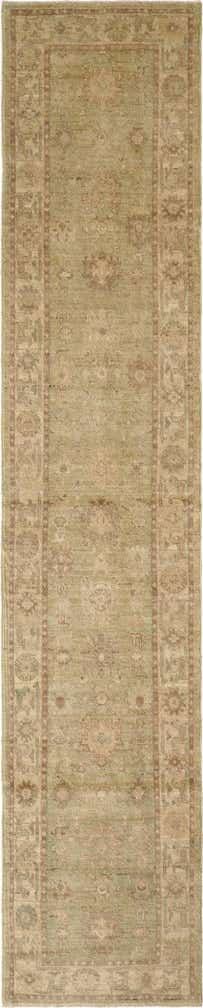 2' 9 x 13' 8 Hand Knotted Oushak Wool Runner Rug