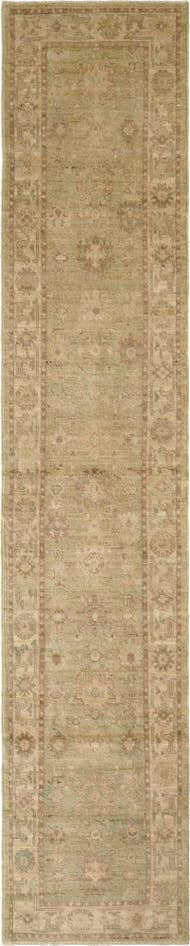 Detail image of 2' 9 x 13' 8 Hand Knotted Oushak Wool Runner Rug