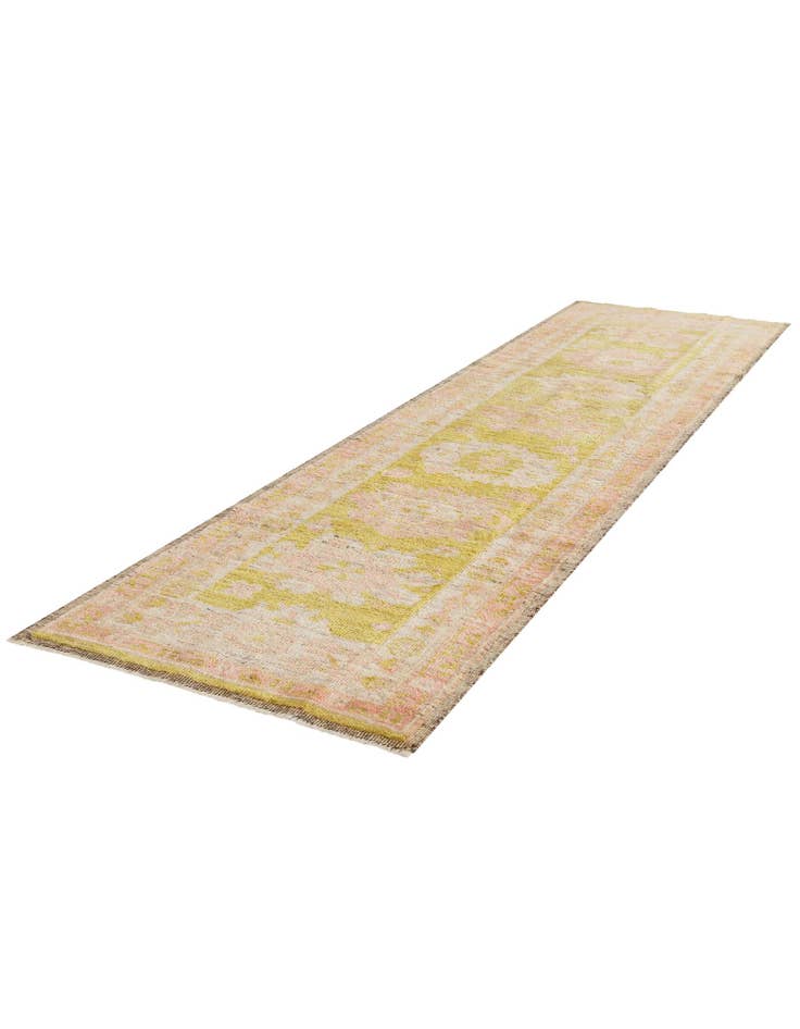 Detail image of 2' 8 x 9' 11 Hand Knotted Oushak Wool Runner Rug