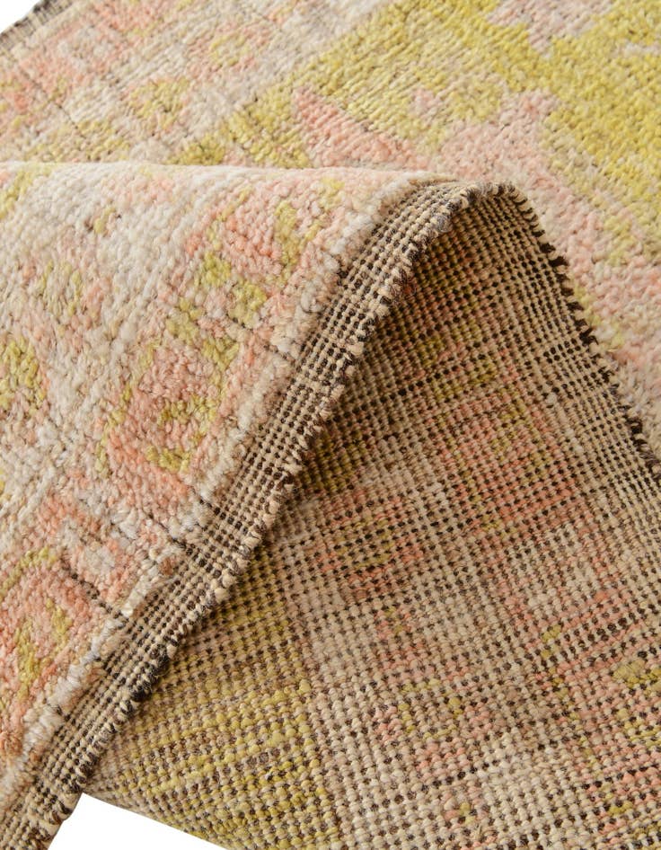 Detail image of 2' 8 x 9' 11 Hand Knotted Oushak Wool Runner Rug