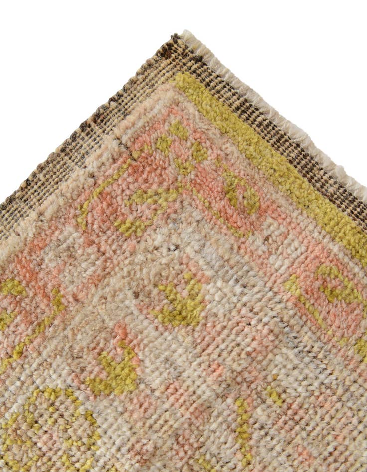 Detail image of 2' 8 x 9' 11  Hand Knotted Oushak Wool Runner Rug