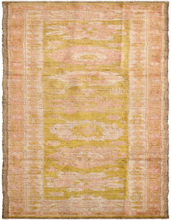 Detail image of 2' 8 x 9' 11 Hand Knotted Oushak Wool Runner Rug